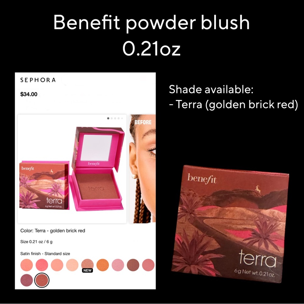 New Benefit Terra powder Blush in Golden Brick Red